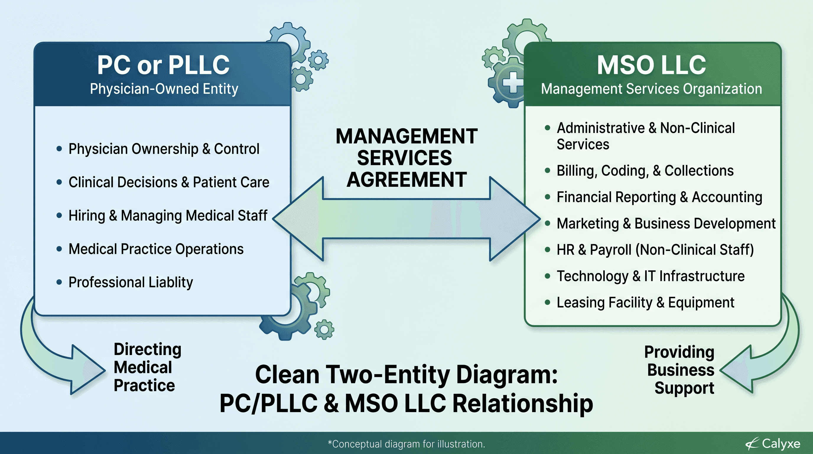 The two entities of an MSO structure